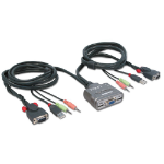 Lindy KVM Switch Compact USB Audio, 2 Port