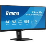 iiyama ProLite 34” curved ultra-wide screen with 15cm height adjustable stand