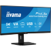 iiyama ProLite XCB3494WQSU-B1 platta pc-skärmar 86,4 cm (34") 3440 x 1440 pixlar UltraWide Quad HD LED Svart