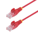 StarTech.com 3m Red Slim CAT6 Ethernet Cable, Snagless, 100W PoE, UTP, LSZH, 28AWG Pure Bare Copper Wire, Slim RJ45 Network Patch Cord w/Strain Reliefs, Individually Tested