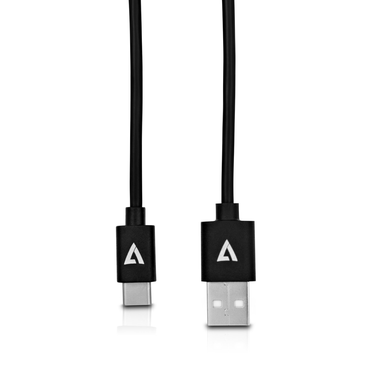 Image of V7 Black USB Cable USB 2.0 A Male to USB-C Male 2m 6.6ft