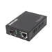 Intellinet 10GBase-T to 10GBase-R Media Converter, 1 x 10 GB SFP+ Slot, 1 x 10GB RJ45 Port (Euro 2-pin plug)