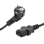connektgear 2m European Mains Power Cable - Schuko Plug to C13 Socket