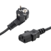 connektgear 2m European Mains Power Cable - Schuko Plug to C13 Socket