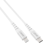 InLine USB-C Lightning cable, for iPad, iPhone, iPod, silver/aluminium, 1m