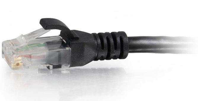 Photos - Cable (video, audio, USB) C2G 0.3m Cat6 RJ-45 m/m networking cable Black U/UTP  83404 (UTP)
