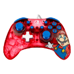 PDP Rock Candy: Mario Punch Red, Translucent USB Gamepad Analogue / Digital Nintendo Switch, Nintendo Switch Lite, Nintendo Switch OLED