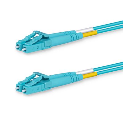 Lanview LVO231469 fiberoptikkablar 1 m 2x LC OM3 Aqua