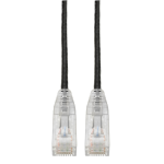 Tripp Lite N201-S06-BK Cat6 Gigabit Snagless Slim UTP Ethernet Cable (RJ45 M/M), Black, 6 ft. (1.83 m)