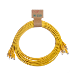 Cablenet 0.5m Cat6 RJ45 Yellow U/UTP LSOH 24AWG Snagless Booted Patch Lead (PK10)