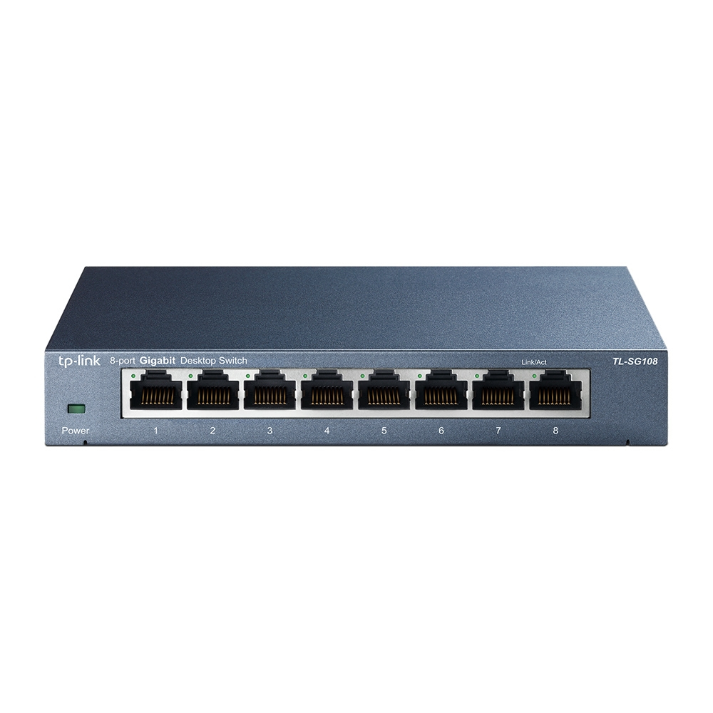 Image of TP-Link TL-SG108 network switch Unmanaged L2 Gigabit Ethernet...