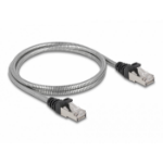 DeLOCK 80108 netwerkkabel Zilver 1 m Cat6a U/FTP (STP)