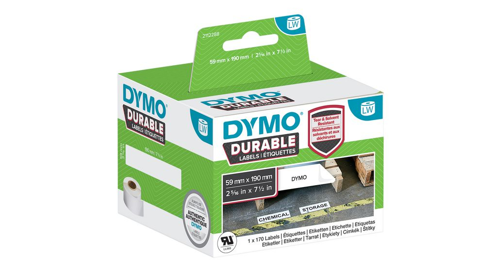 Photos - Office Paper DYMO LabelWriter™ Durable Labels - 59 x 190 mm 2112288 