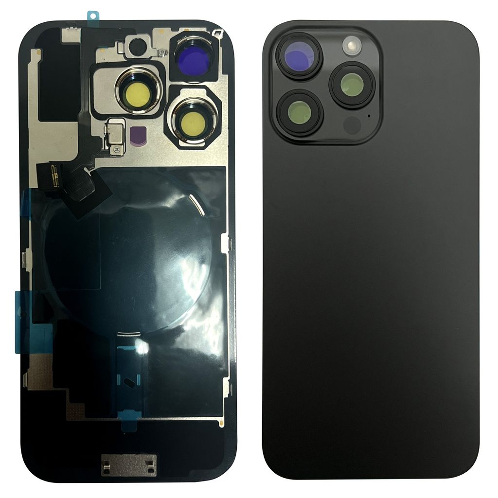 EU Product - iPhone 16 Pro Back Cover with Small Parts (No Logo) - Black Titanium thumbnail