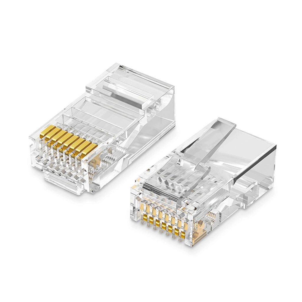 136252 UGREEN 100x Plug ends for RJ45 8P8C (UTP Cat5 / Cat5e) - Transparent
