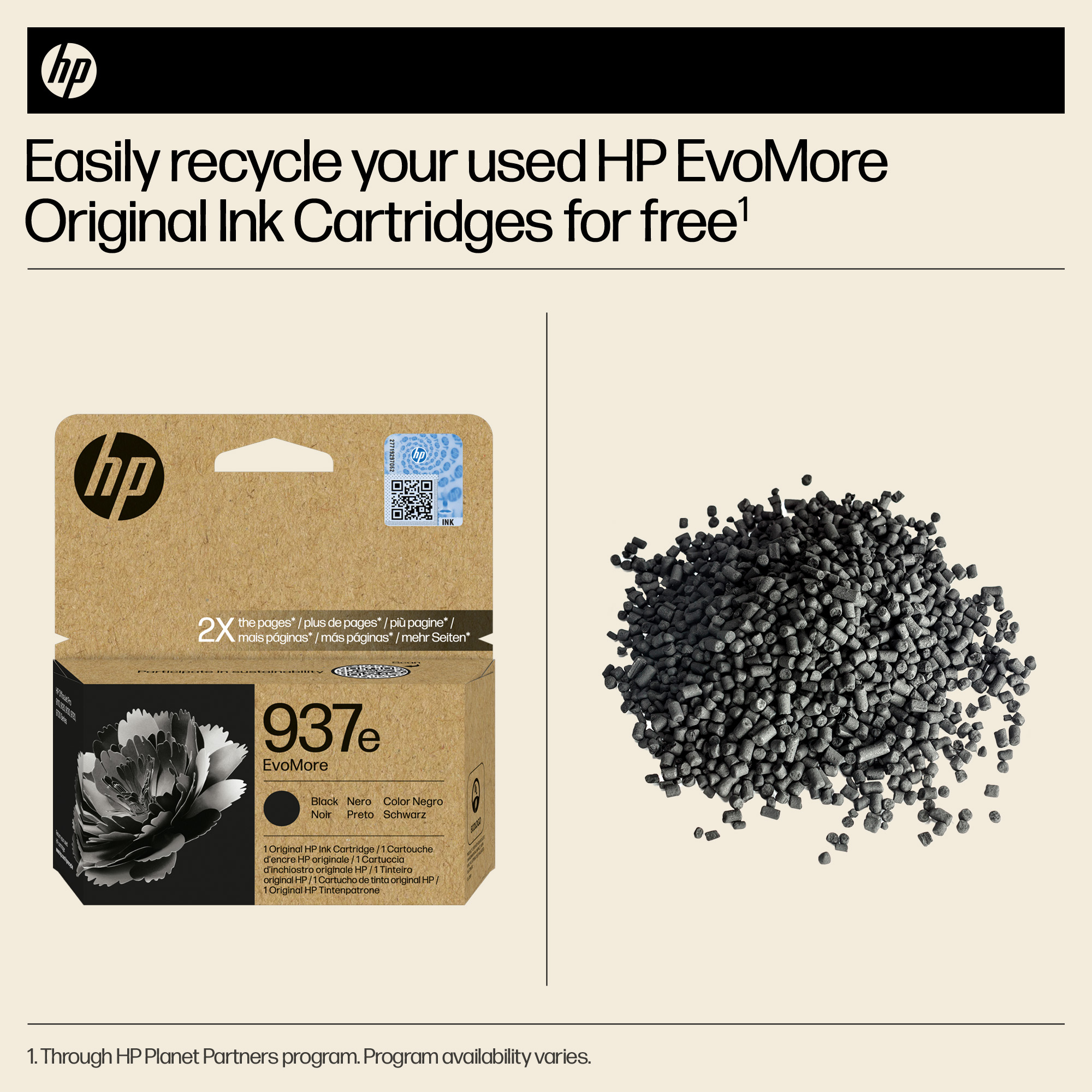 HP 4S6W9NE/937E Printhead cartridge black Evomore, 2.5K pages ISO/IEC 19752 for HP OJ Pro 9100/e