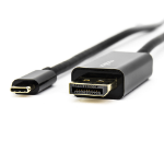 Rocstor Y10C167-B1 video cable adapter 1.8 m DisplayPort USB Type-C Black