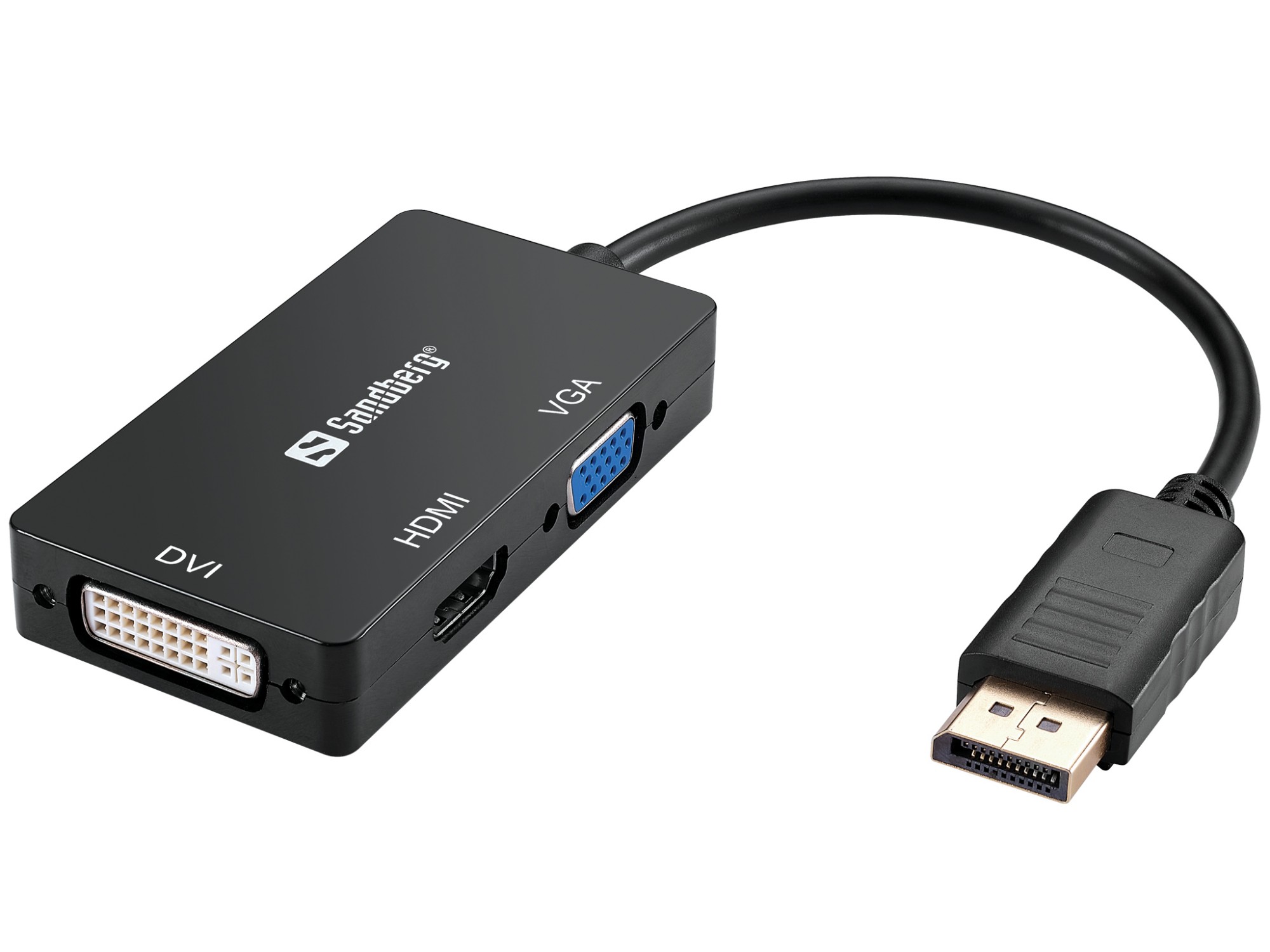 Sandberg Adapter DP>HDMI+DVI+VGA