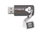 Integral 64GB Crypto Drive FIPS 197 Encrypted USB 3.0 USB flash drive USB Type-A 3.2 Gen 1 (3.1 Gen 1) Grey