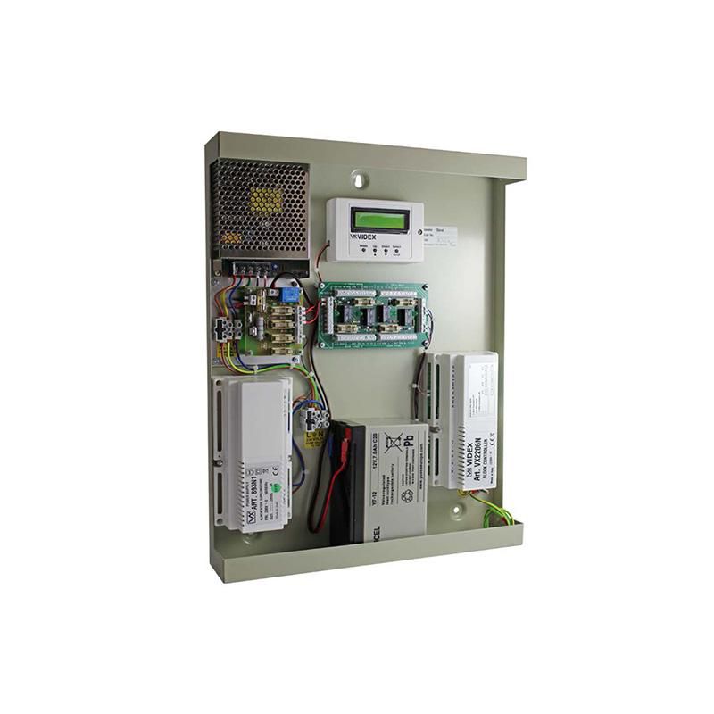 VIDEO BLOCK CONTROL CAB FOR  UP TO 4 ENTRANCES C/W 5A  12Vdc 2 624.76 PSU, T/CLOCK & 2206N thumbnail