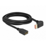 DeLOCK DisplayPort extension cable male 90° downwards angled to female 8K 60 Hz 3 m