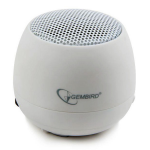 Gembird SPK-103-W portable speaker Mono portable speaker White 2 W