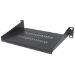 Intellinet 10" Cantilever Shelf, 1U, 150mm Depth, Vented, Max 45kg, Black, Three Year Warranty