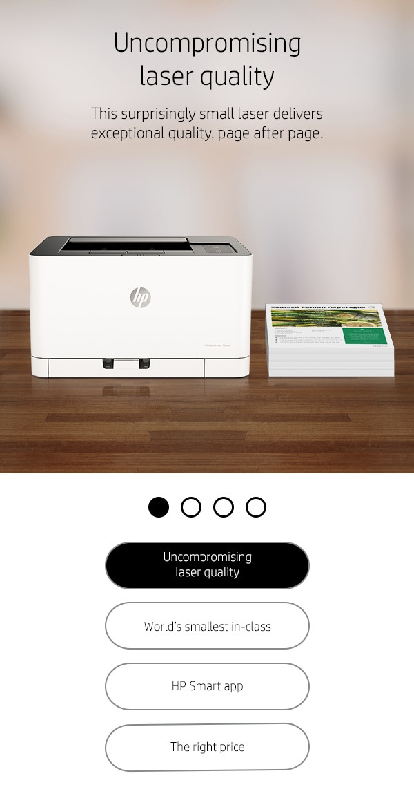 HP Color Laser 150nw A4 Wireless Colour Laser Printer 4ZB95A