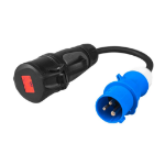 Green Cell 16A 400V Red CEE to 16A 230V Blue CEE Power Adapter