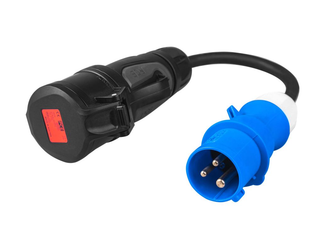 EU Product - 16A 400V Red CEE to 16A 230V Blue CEE Power Adapter thumbnail