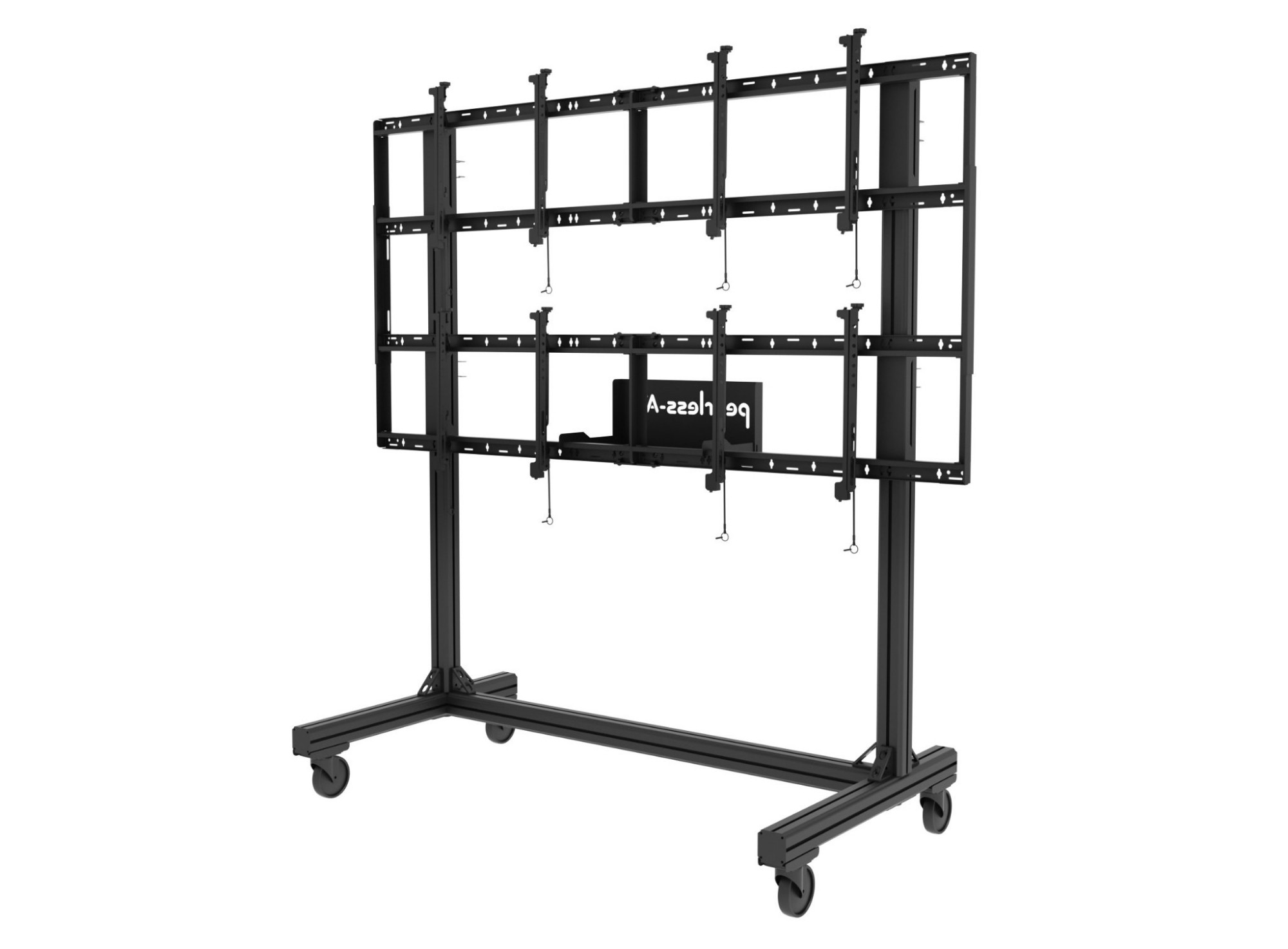 Peerless DS-C560-2X2 multimediavagnar & ställ Svart Plattskärm Multimediavagn