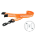 Digital ID 15mm Recycled Orange Governor Lanyards with Plastic J Clip (Pack of 100)