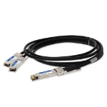 AddOn Networks MSA and TAA Compliant 400GBase-CU QSFP-DD 400G to 2xQSFP56 200G PAM-4 Direct Attach Cable (Passive Twinax, 3m)