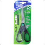 KLEENEARTH 41418 SCISSORS 8IN STRAIGHT HANDLE STAINLESS STEEL BLADE POINTED TIP RECYCLED BLACK