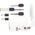 Skross PRO Light USB (2xA) - World White