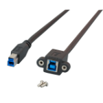 EFB Elektronik K5264SW.1,8 USB-kabel USB 3.2 Gen 1 (3.1 Gen 1) 1,8 m USB B Zwart
