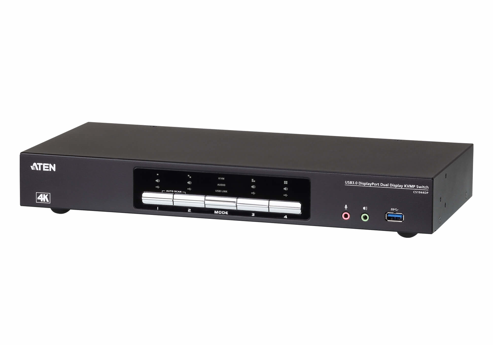 Image of ATEN 4P USB3.0 DisplayPORT Dual View KVMP SW