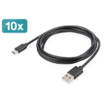 Digitus USB Type-C™ connection cable, Pack of 10 pcs