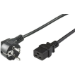 Microconnect PE0771901 power cable Black 1 m CEE7/7 C19 coupler