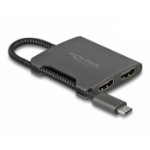 DeLOCK USB Type-C Splitter (DP Alt Mode) to 2 x HDMI MST 4K 60 Hz