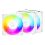 ARCTIC Freezer P14 Pro Reverse A-RGB (White) - 3 Pack - 140 mm A-RGB PWM Fan with Cable Splitter