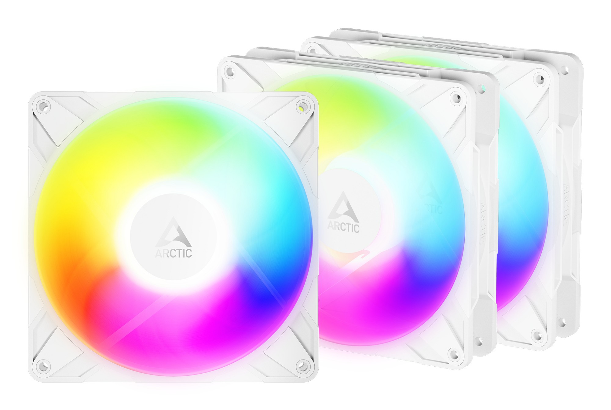 ARCTIC Freezer P14 Pro Reverse A-RGB (White) - 3 Pack - 140 mm A-RGB P