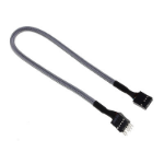 BitFenix Audio extension, 30 cm audio cable 0.3 m Black,Grey