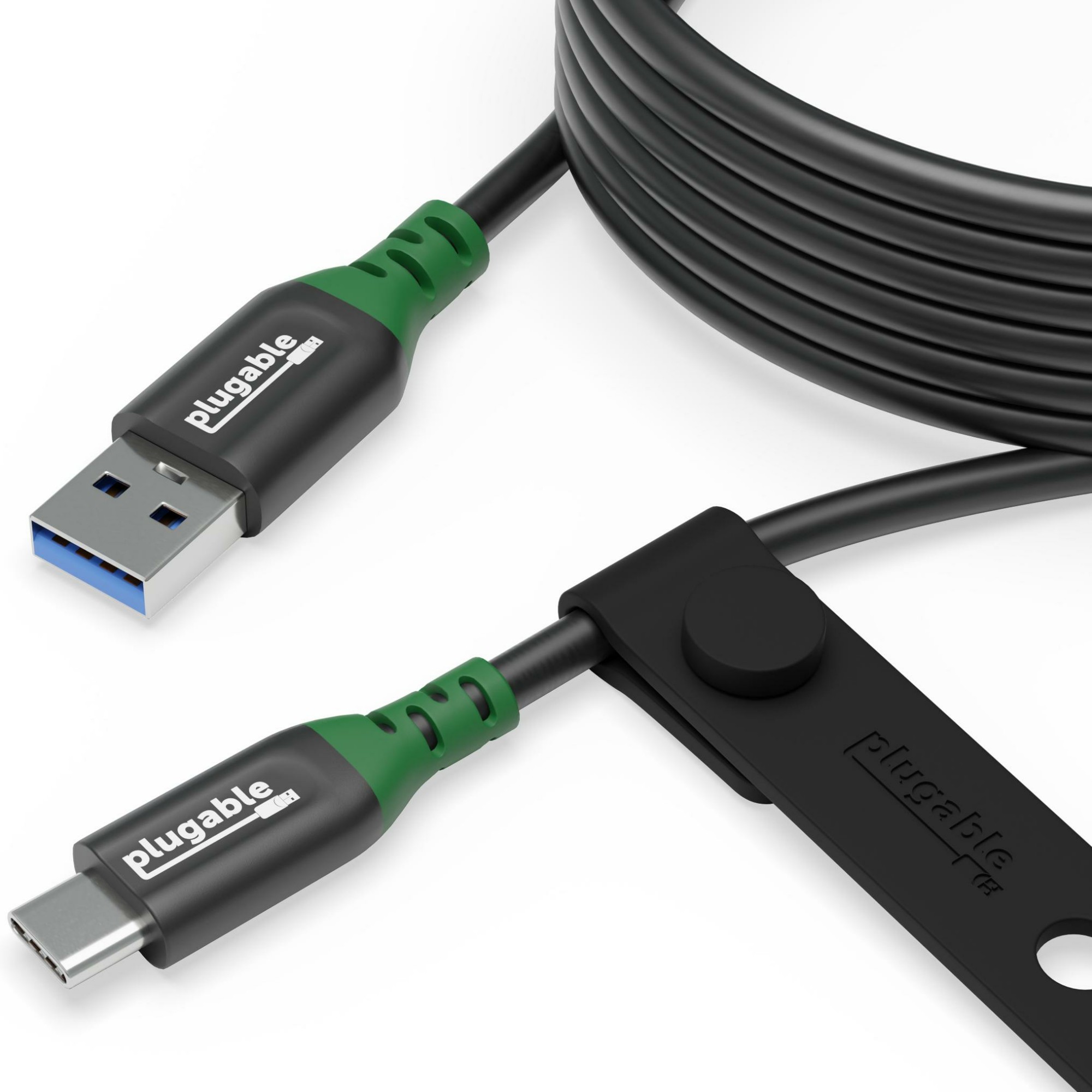 Photos - Cable (video, audio, USB) Plugable Technologies USB C to USB A Cable. USB 3.2 Gen 2 USB Cables. USBC-A2M