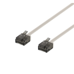 Deltaco UUTP-2000 networking cable Grey 0.3 m Cat6a U/UTP (UTP)