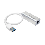 Tripp Lite U336-000-GB-AL USB 3.0 SuperSpeed to Gigabit Ethernet NIC Network Adapter, 10/100/1000, Plug and Play, Aluminum