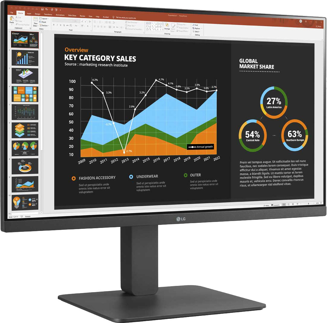 LG MONITOR 24BR650B-C.AEU 60.5 cm (23.8") 1920 x 1080 pixels Full...