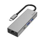 Hama 00200108 notebook dock/port replicator USB 3.2 Gen 1 (3.1 Gen 1) Type-C Grey