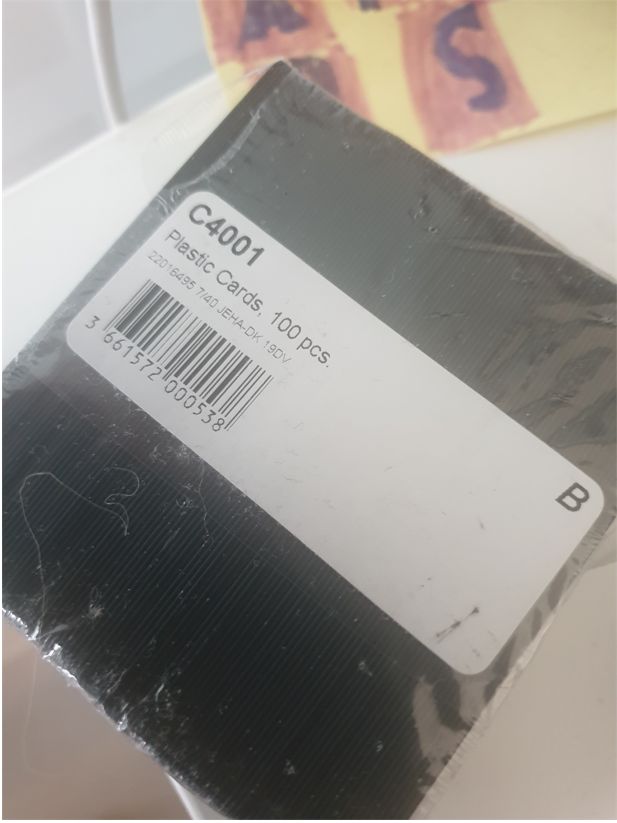 Image of Evolis 100 Cards C4001 Black Matt - Approx 1-3 working day lead.