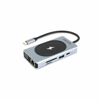 Photos - Card Reader / USB Hub Dicota D32059 interface hub USB Type-C Black, Silver 